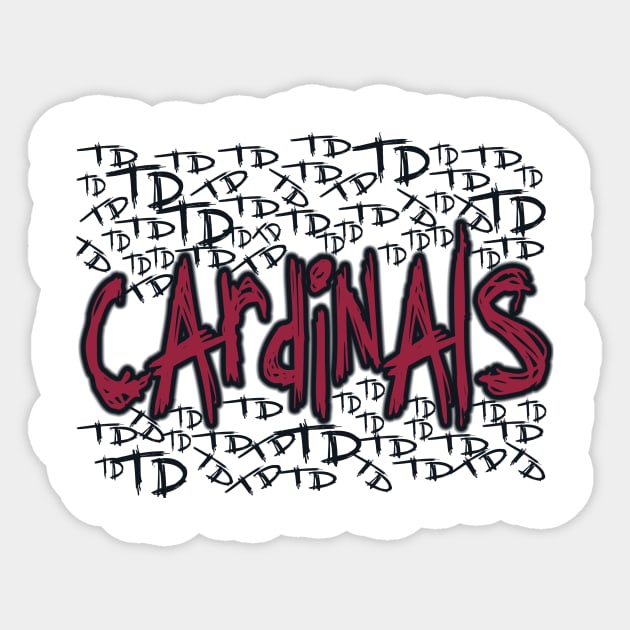 Gotham Cardinals Joker Mashup! Sticker by OffesniveLine